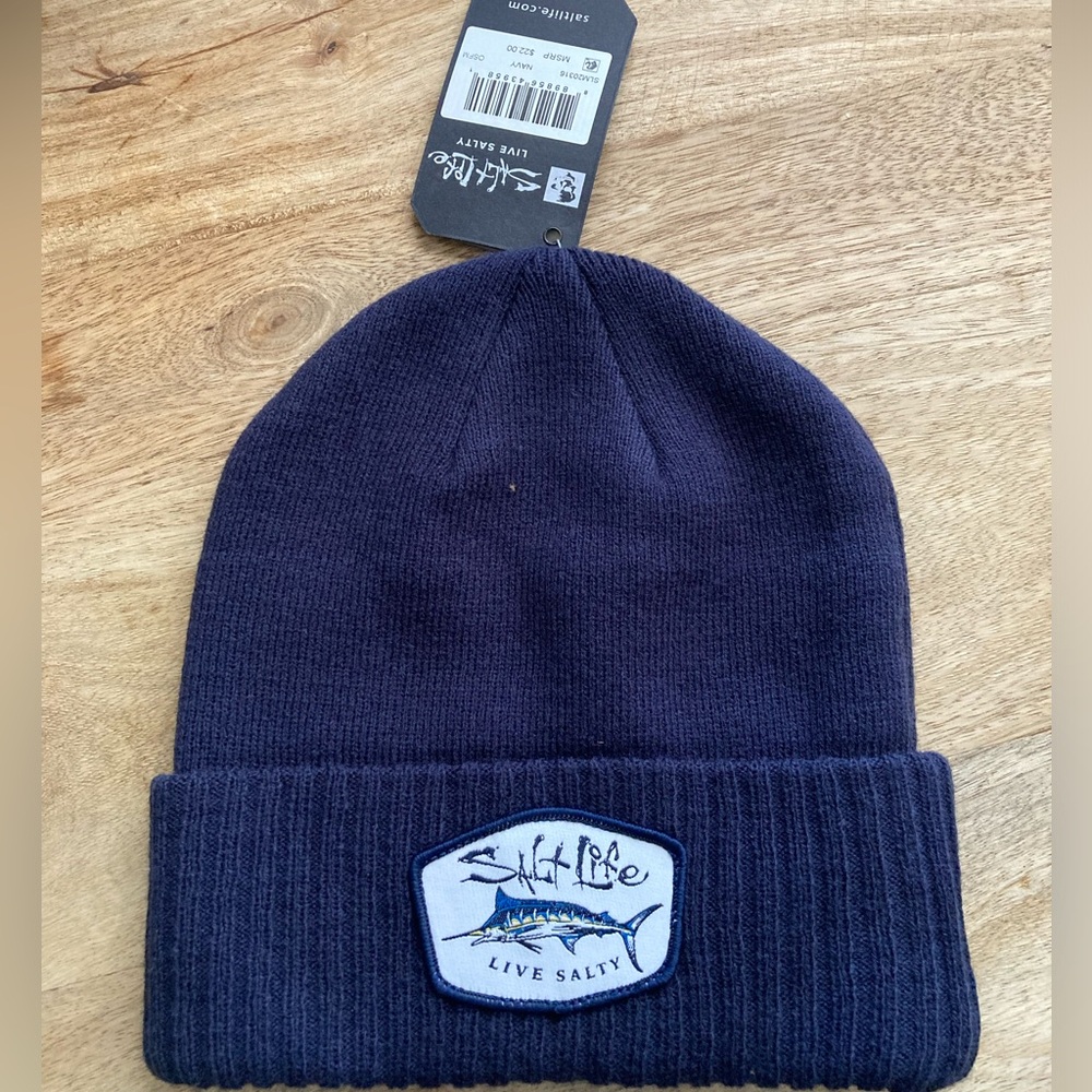 Salt life Beanie New mens in navy